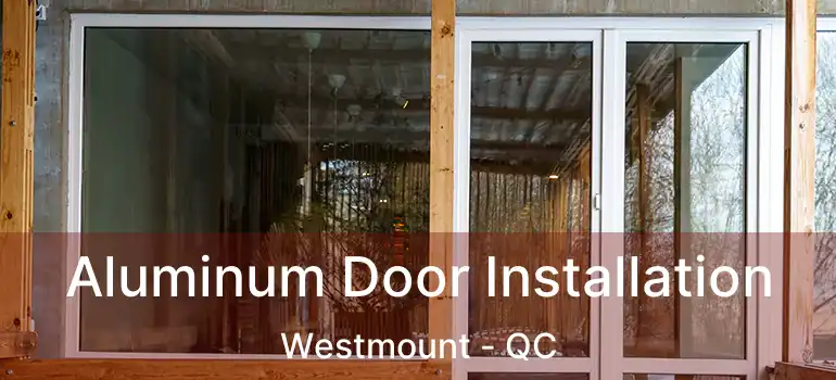 Aluminum Door Installation Westmount - QC
