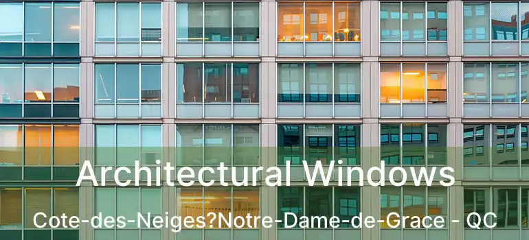  Architectural Windows Cote-des-Neiges?Notre-Dame-de-Grace - QC
