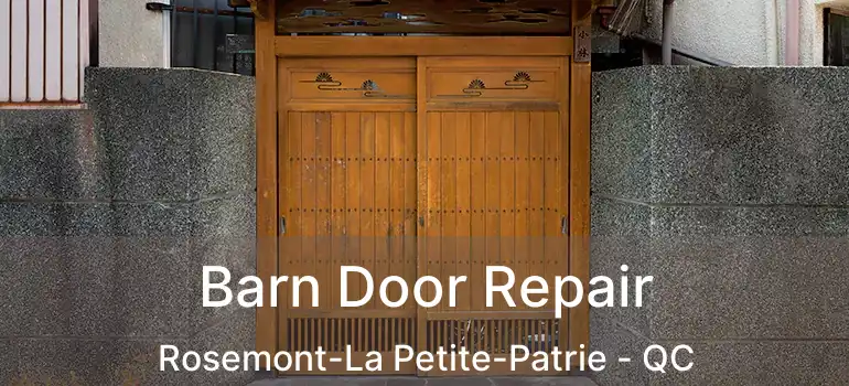  Barn Door Repair Rosemont-La Petite-Patrie - QC
