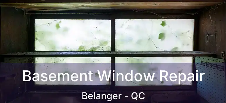  Basement Window Repair Belanger - QC