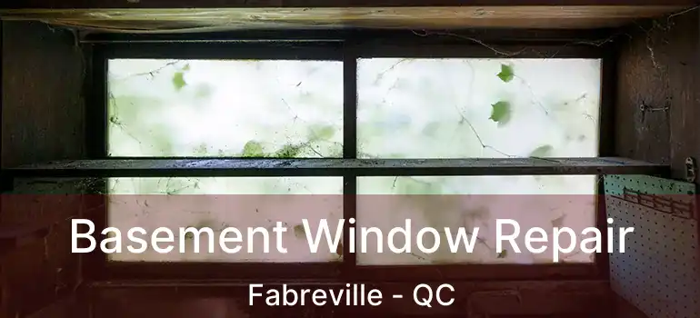  Basement Window Repair Fabreville - QC