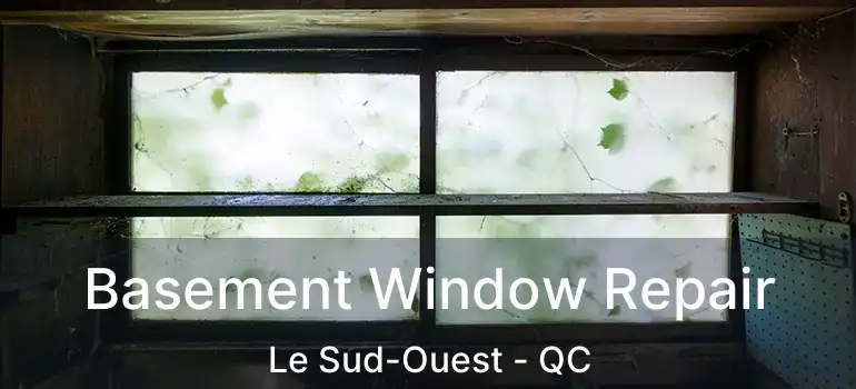  Basement Window Repair Le Sud-Ouest - QC