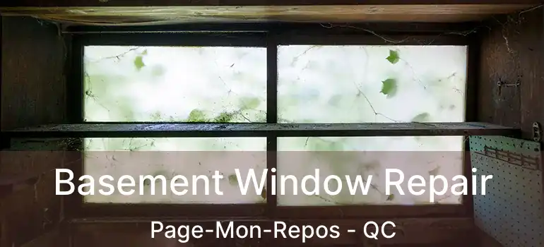  Basement Window Repair Page-Mon-Repos - QC