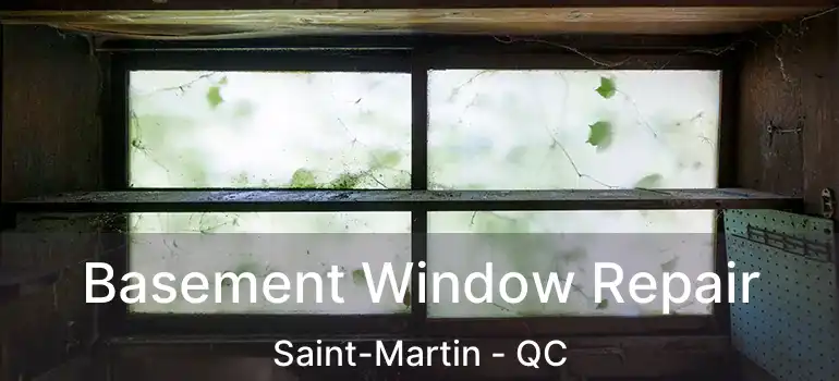  Basement Window Repair Saint-Martin - QC