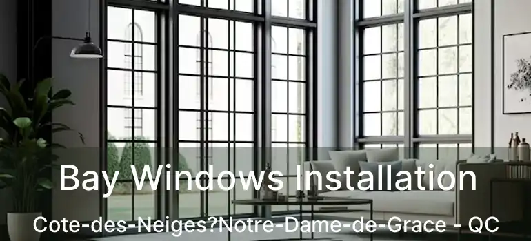  Bay Windows Installation Cote-des-Neiges?Notre-Dame-de-Grace - QC