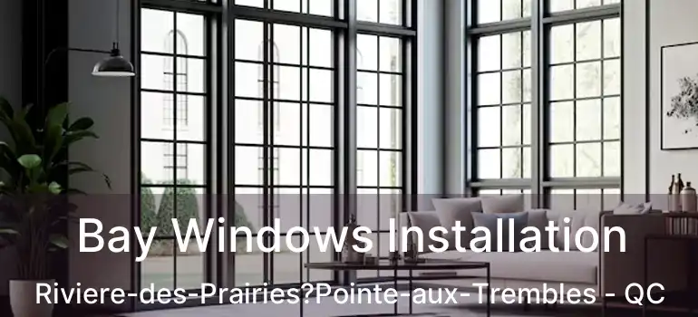  Bay Windows Installation Riviere-des-Prairies?Pointe-aux-Trembles - QC