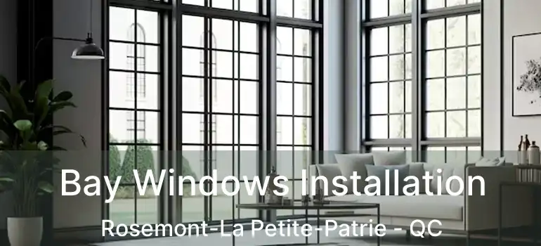  Bay Windows Installation Rosemont-La Petite-Patrie - QC