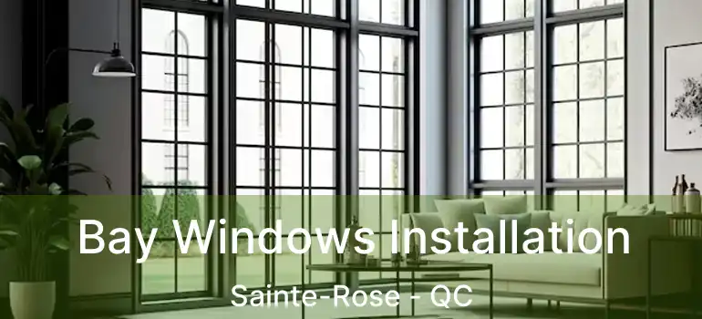  Bay Windows Installation Sainte-Rose - QC