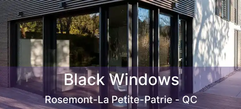  Black Windows Rosemont-La Petite-Patrie - QC