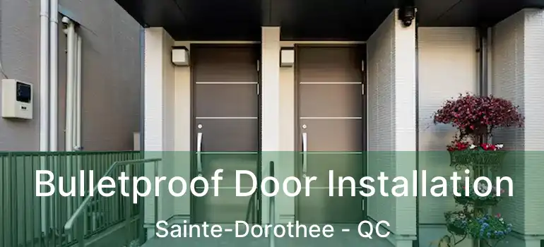  Bulletproof Door Installation Sainte-Dorothee - QC