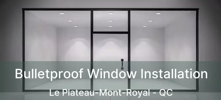  Bulletproof Window Installation Le Plateau-Mont-Royal - QC