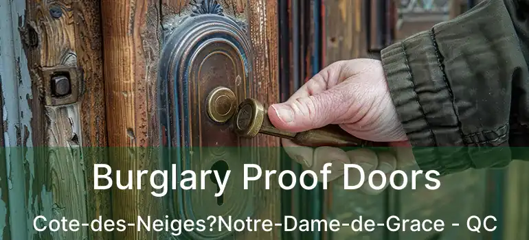  Burglary Proof Doors Cote-des-Neiges?Notre-Dame-de-Grace - QC