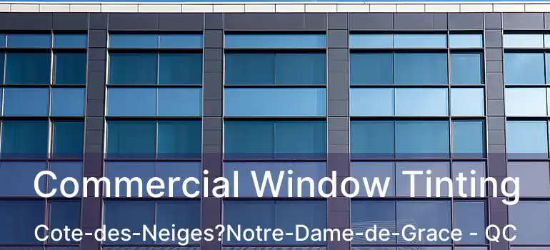  Commercial Window Tinting Cote-des-Neiges?Notre-Dame-de-Grace - QC