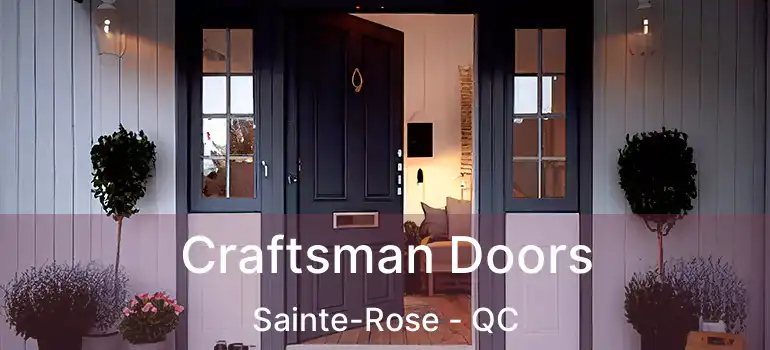  Craftsman Doors Sainte-Rose - QC