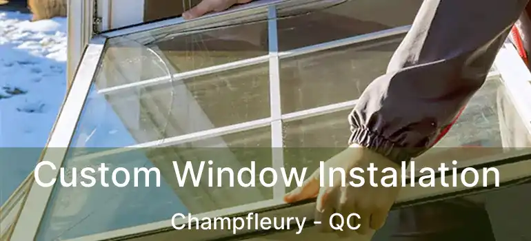  Custom Window Installation Champfleury - QC