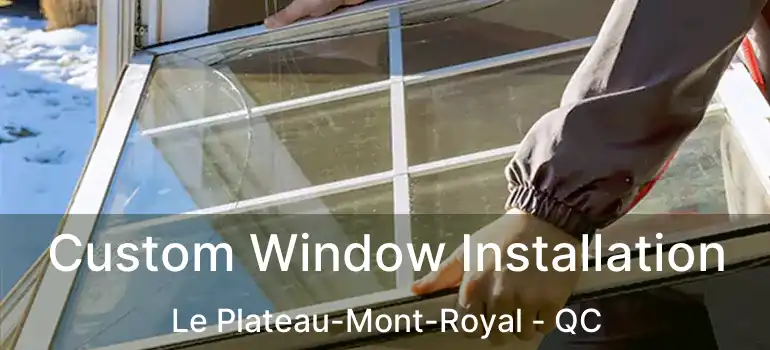  Custom Window Installation Le Plateau-Mont-Royal - QC