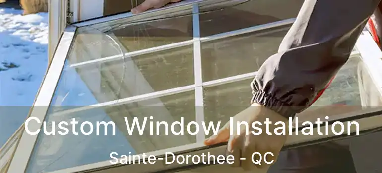  Custom Window Installation Sainte-Dorothee - QC