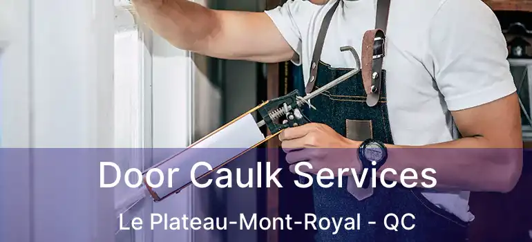  Door Caulk Services Le Plateau-Mont-Royal - QC