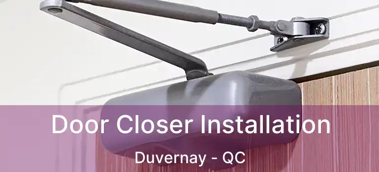  Door Closer Installation Duvernay - QC