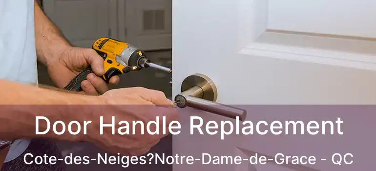  Door Handle Replacement Cote-des-Neiges?Notre-Dame-de-Grace - QC