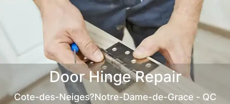  Door Hinge Repair Cote-des-Neiges?Notre-Dame-de-Grace - QC