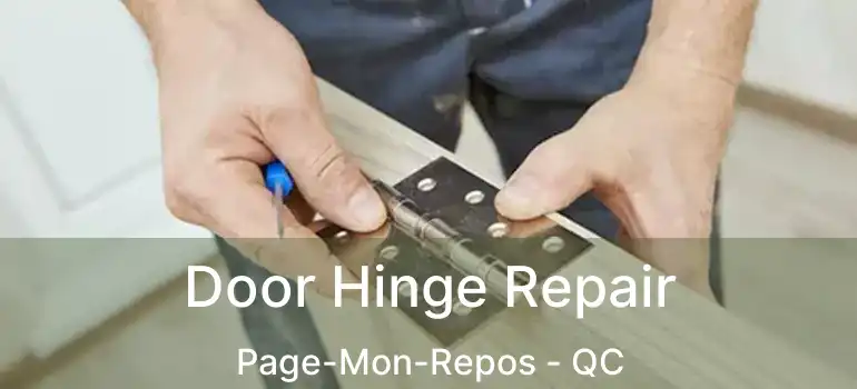  Door Hinge Repair Page-Mon-Repos - QC