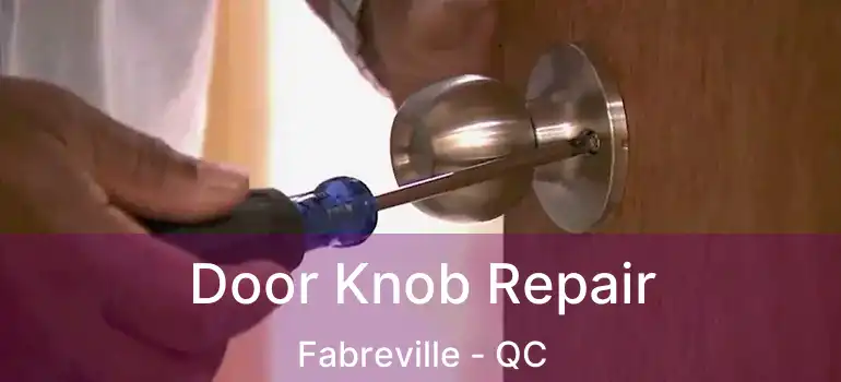  Door Knob Repair Fabreville - QC