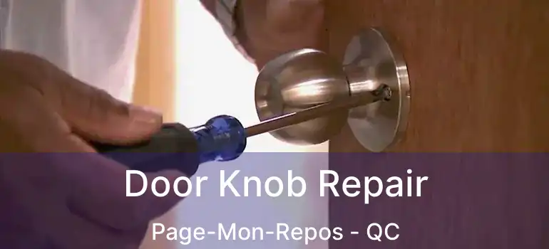  Door Knob Repair Page-Mon-Repos - QC