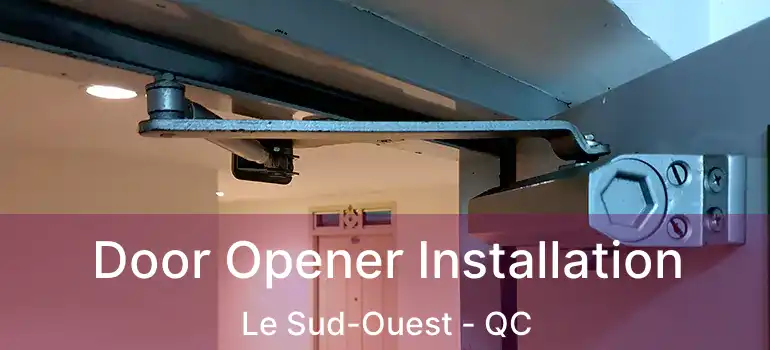  Door Opener Installation Le Sud-Ouest - QC