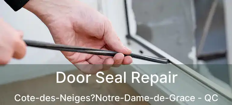  Door Seal Repair Cote-des-Neiges?Notre-Dame-de-Grace - QC