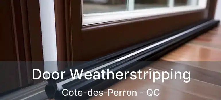  Door Weatherstripping Cote-des-Perron - QC