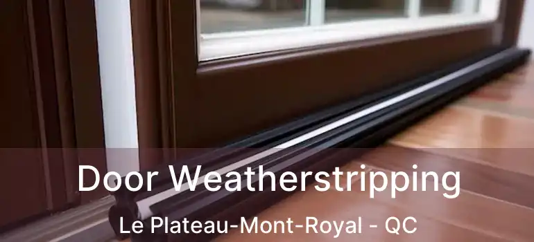  Door Weatherstripping Le Plateau-Mont-Royal - QC