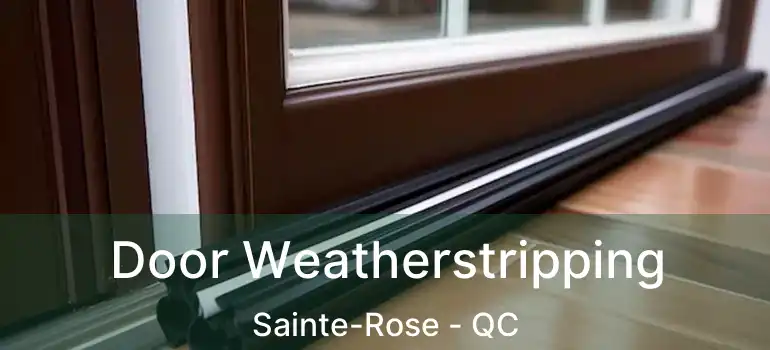  Door Weatherstripping Sainte-Rose - QC