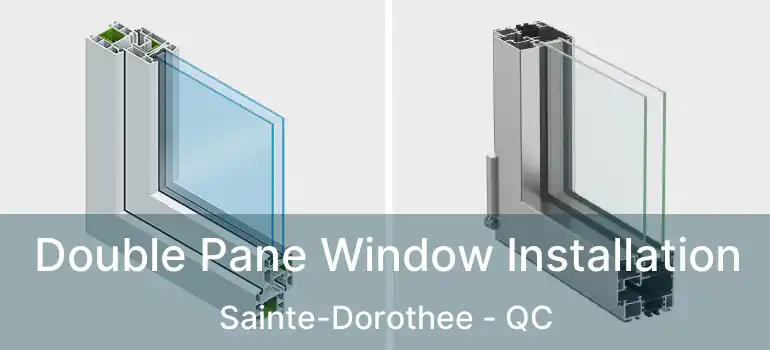  Double Pane Window Installation Sainte-Dorothee - QC