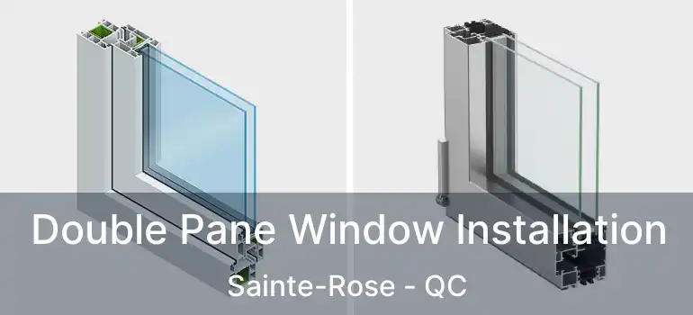  Double Pane Window Installation Sainte-Rose - QC