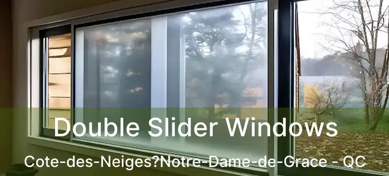  Double Slider Windows Cote-des-Neiges?Notre-Dame-de-Grace - QC