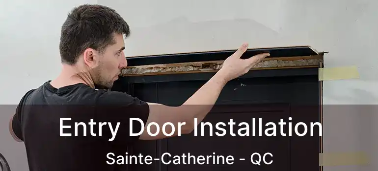  Entry Door Installation Sainte-Catherine - QC