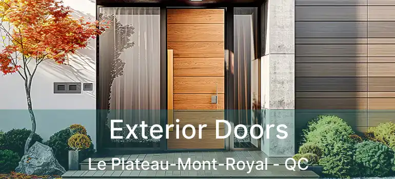  Exterior Doors Le Plateau-Mont-Royal - QC