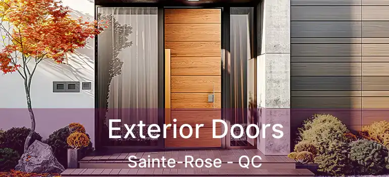  Exterior Doors Sainte-Rose - QC