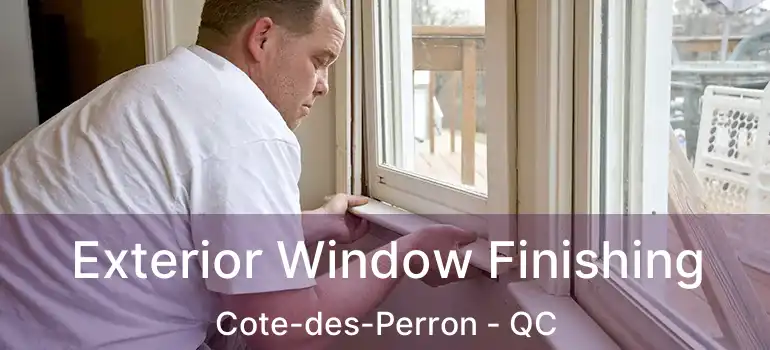 Exterior Window Finishing Cote-des-Perron - QC