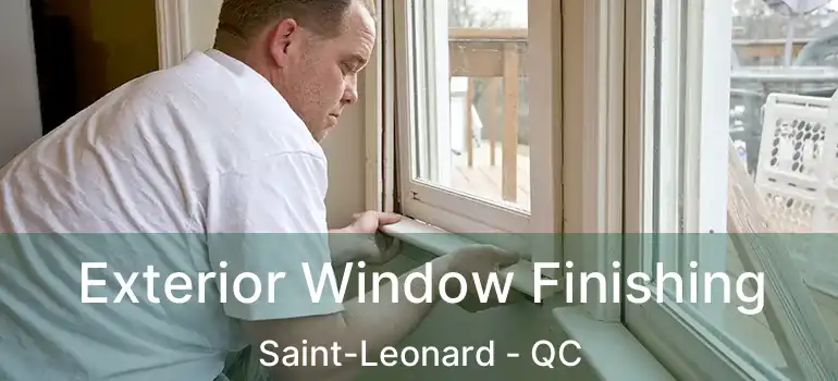  Exterior Window Finishing Saint-Leonard - QC