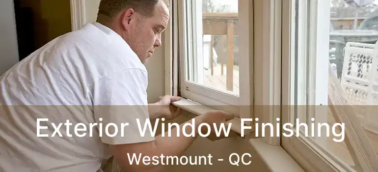 Exterior Window Finishing Westmount - QC