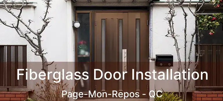  Fiberglass Door Installation Page-Mon-Repos - QC