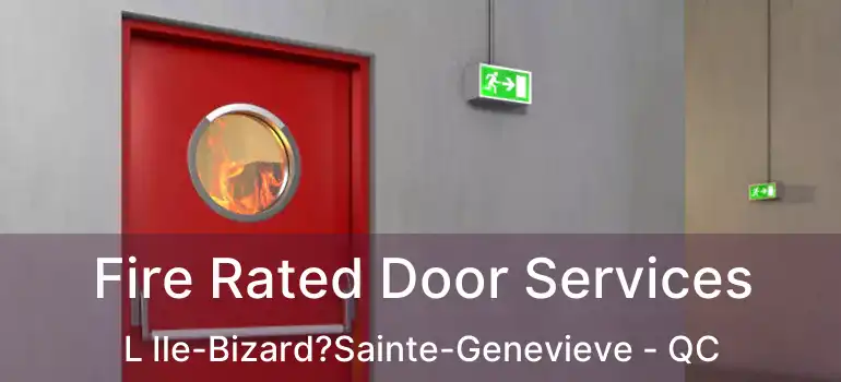  Fire Rated Door Services L Ile-Bizard?Sainte-Genevieve - QC