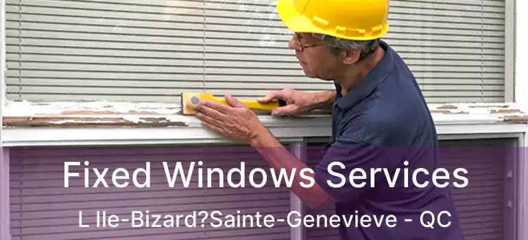  Fixed Windows Services L Ile-Bizard?Sainte-Genevieve - QC
