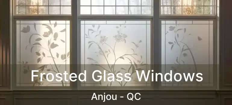  Frosted Glass Windows Anjou - QC