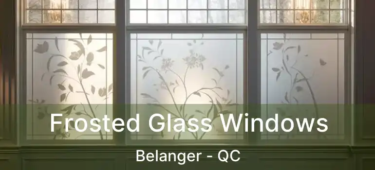  Frosted Glass Windows Belanger - QC