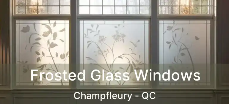  Frosted Glass Windows Champfleury - QC