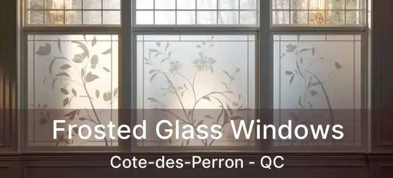  Frosted Glass Windows Cote-des-Perron - QC