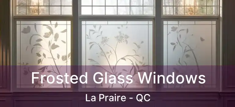  Frosted Glass Windows La Praire - QC